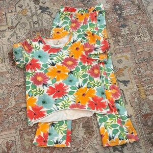 Peek Colorful Floral Kids Pajama Set